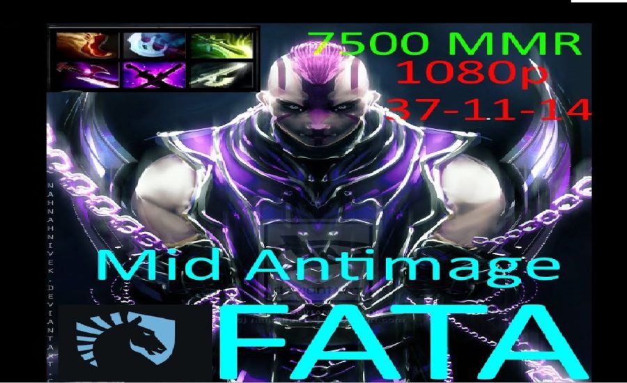 Dota 2 - Liquid.Fata Plays Midlane Antimage - Silver Edge Trick - Gameplay Highlights