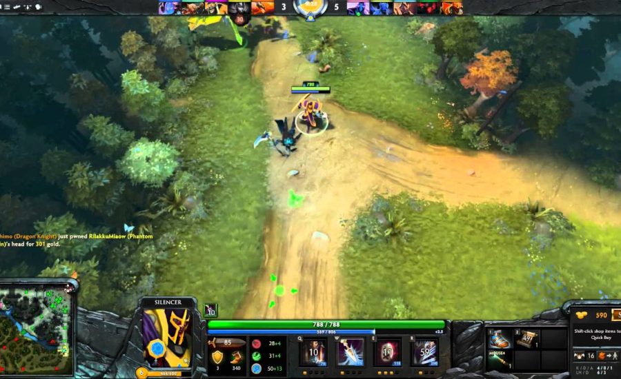 Dota 2 : Playing Silencer Godlike