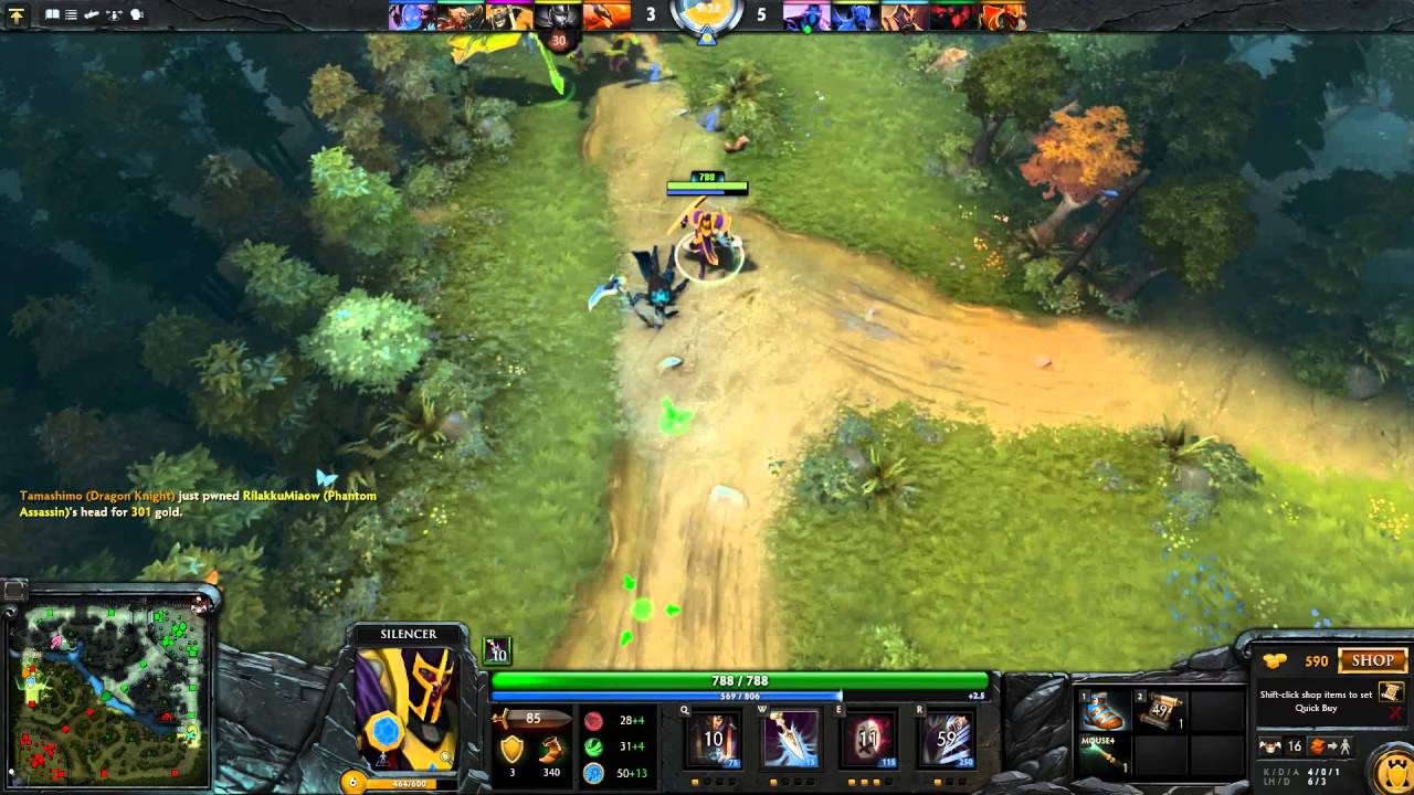 Dota 2 : Playing Silencer Godlike