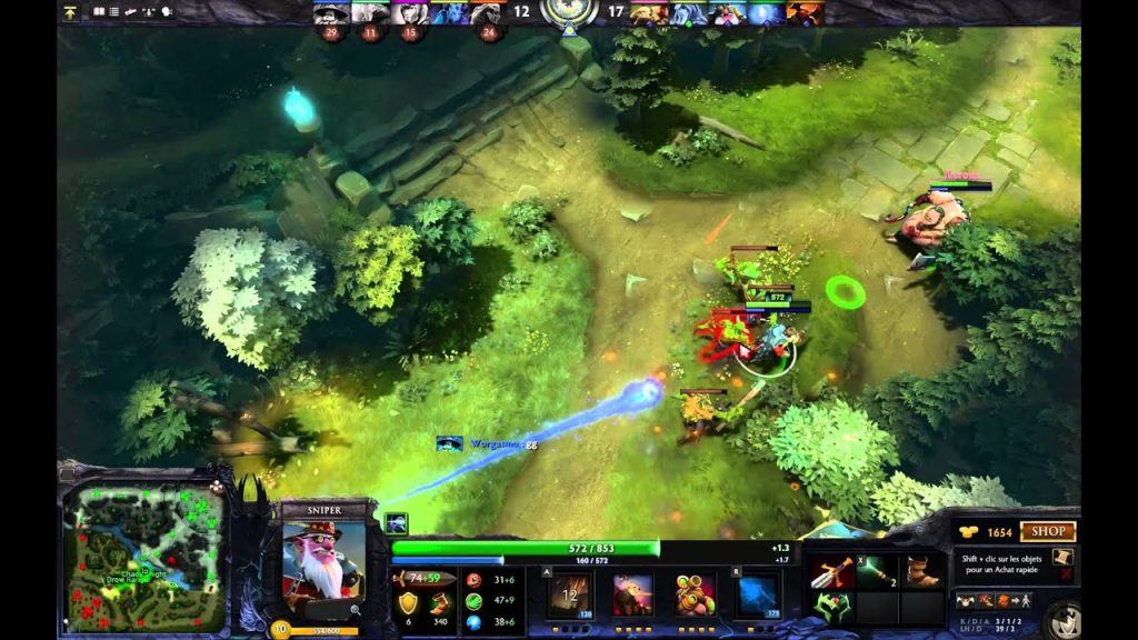 Dota 2 : sniper gameplay