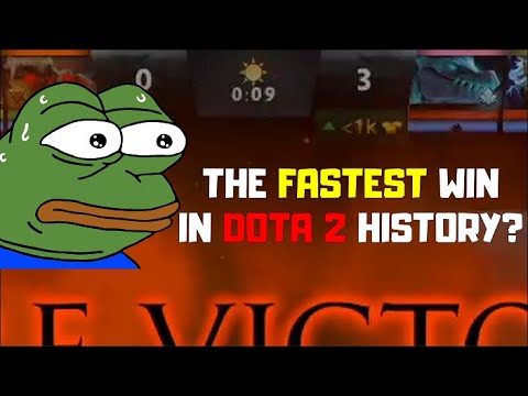 Dota Funny Moment #2 | Is this the fastest game in dota 2 history?