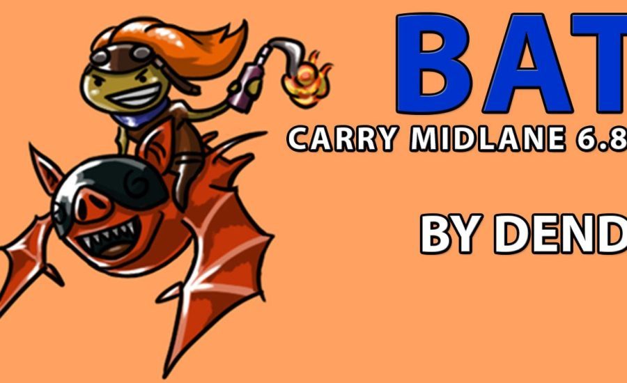 #Dota2 - Dendi Gameplay with BatRider MID - 6.86
