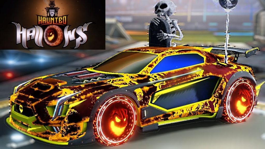 EPIC NEW HAUNTED HALLOWS ITEMS + Diamond Ranked Standard Rocket League Gameplay!!