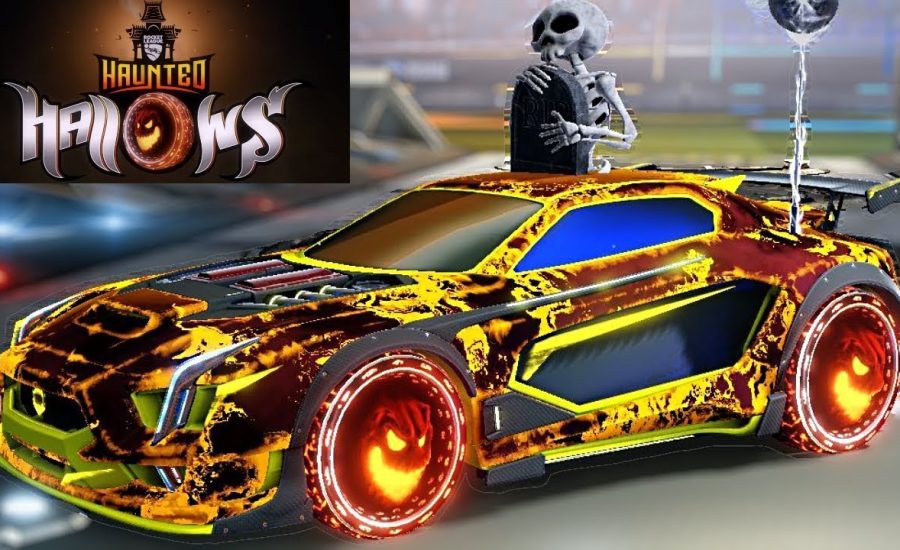 EPIC NEW HAUNTED HALLOWS ITEMS + Diamond Ranked Standard Rocket League Gameplay!!
