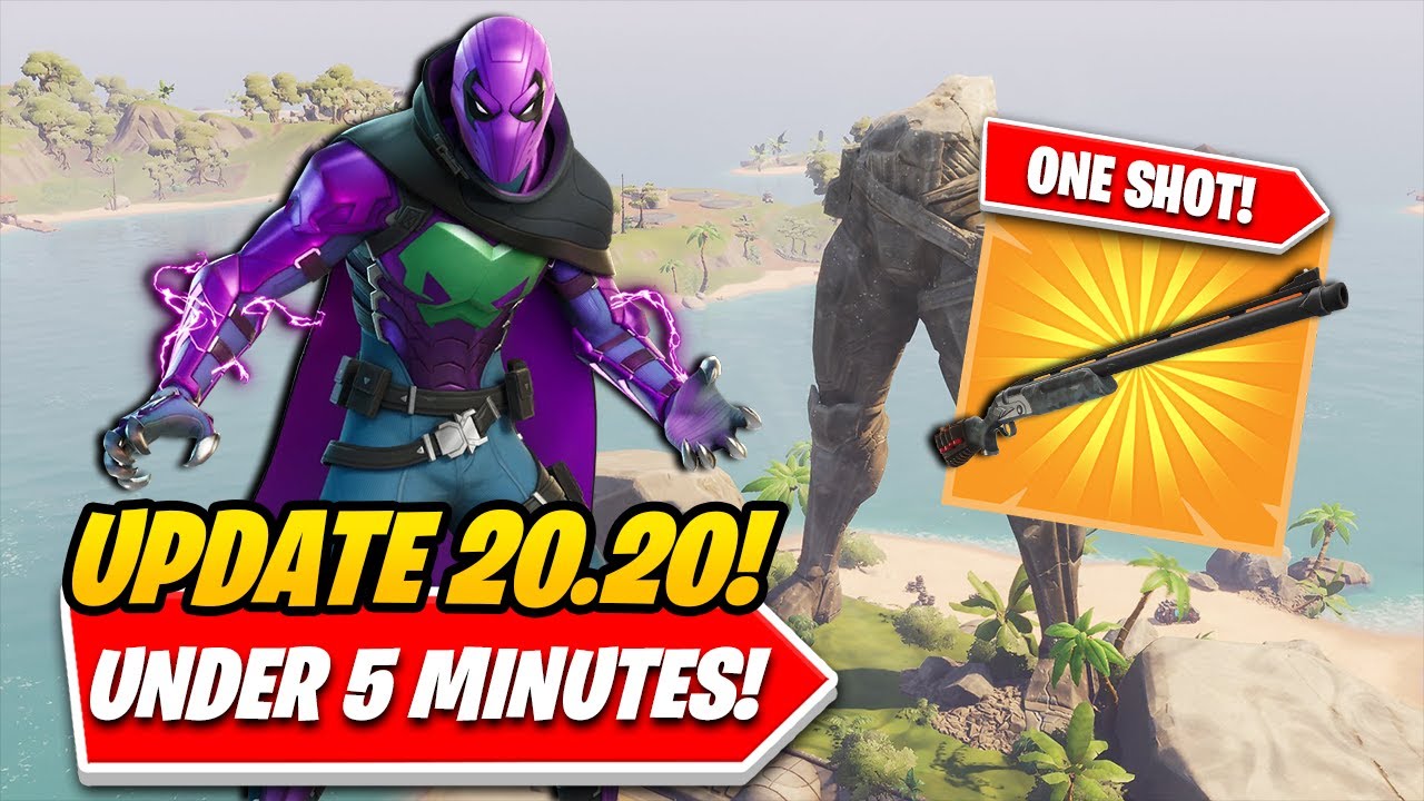 EVERYTHING You Need To Know About Fortnite UPDATE 20.20 In Under 1 Minute! New Shotgun + More!