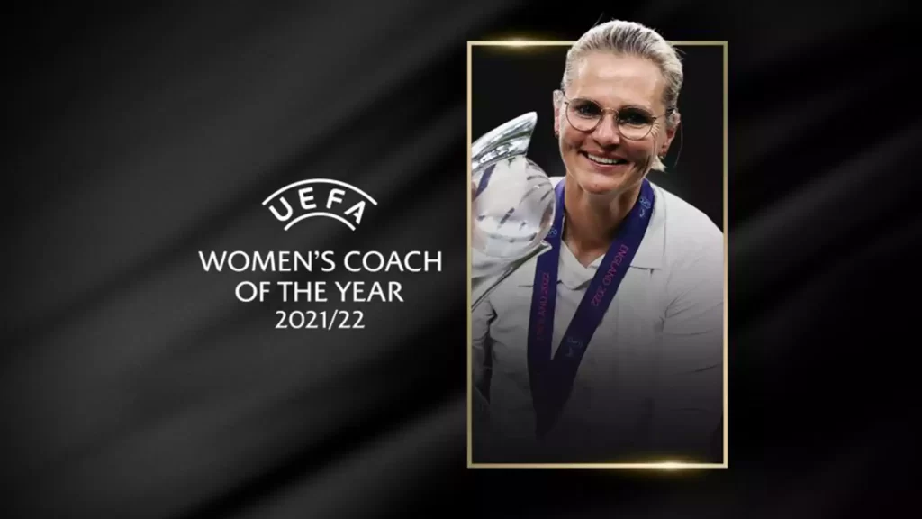 England's Sarina Wiegman wins UEFA Women's Coach of the Year Award 202122 UEFA