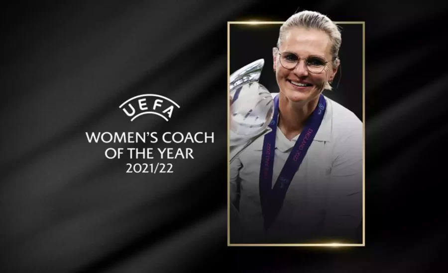 England's Sarina Wiegman wins UEFA Women's Coach of the Year Award 202122 UEFA