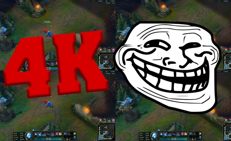 Epic League of Legends 4K Gameplay [Warning! Low Quality. Clickbait.]