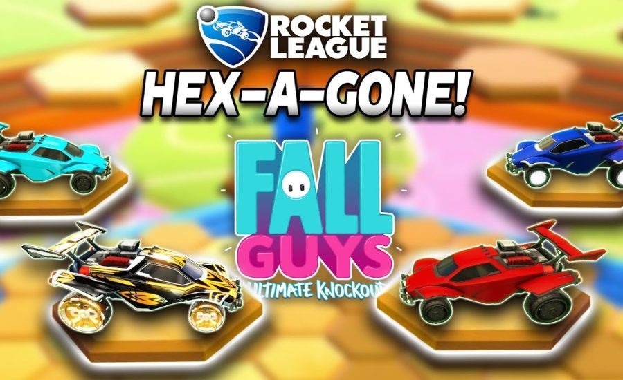 FALL GUYS HEX-A-GONE IN ROCKET LEAGUE IS INSANE | *NEW*