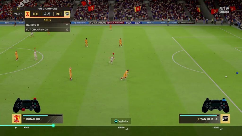 FIFA 19 PRO's PLAYING WITH CONTROLLER DISPLAY