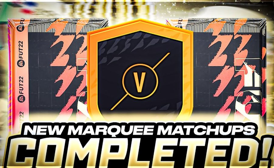 FIFA 22| NEW MARQUEE MATCHUPS COMPLETED!!!