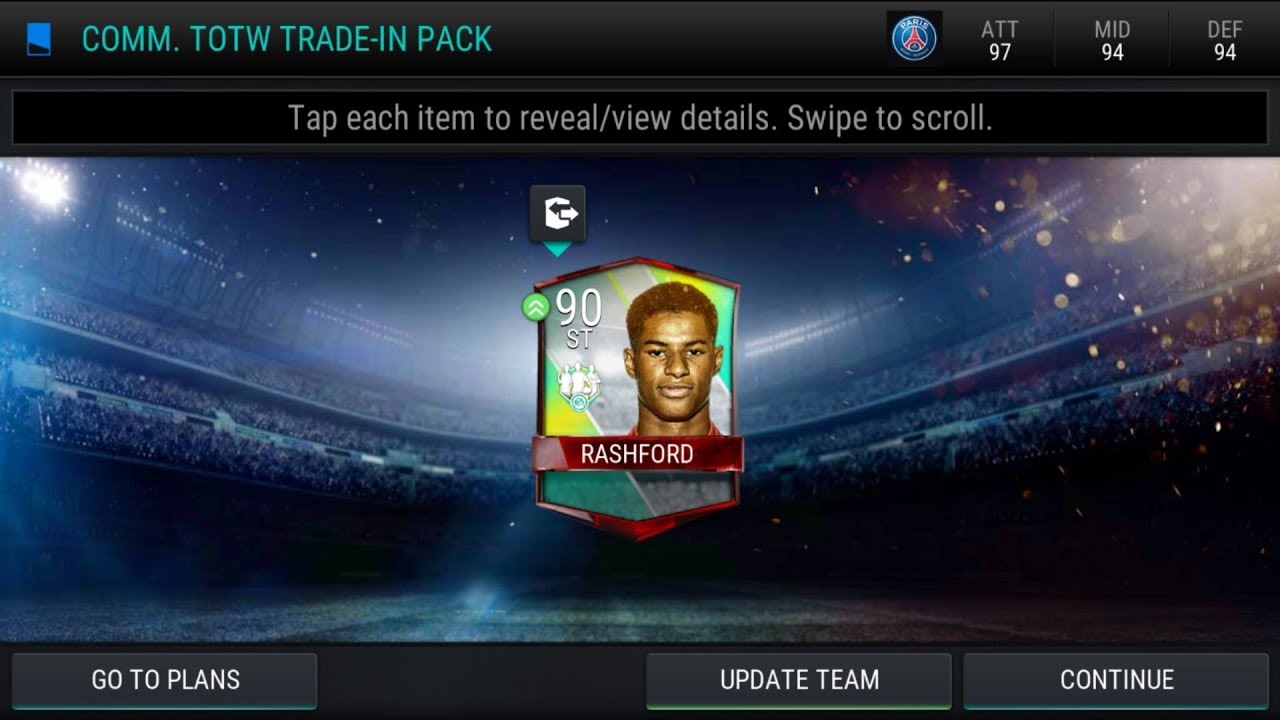 FIFA MOBILE COMMUNITY TEAM OF THE WEEK (week1 sept) 6x TRADE INS pack opening