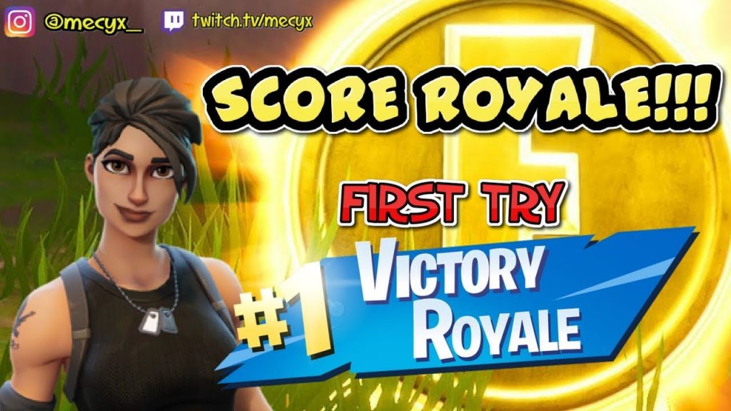 FIRST TRY, FIRST WINS IN SCORE ROYALE ON FORTNITE  (New game mode) - meCyx