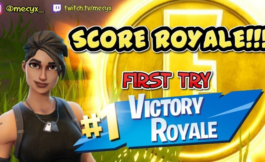 FIRST TRY, FIRST WINS IN SCORE ROYALE ON FORTNITE  (New game mode) - meCyx