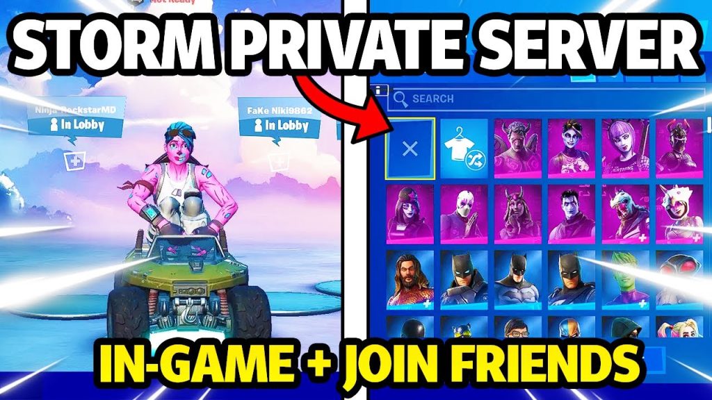 FORTNITE *PRIVATE SERVER* WITH *IN-GAME* SUPPORT + JOIN FRIENDS! (Storm v7)