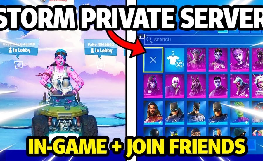 FORTNITE *PRIVATE SERVER* WITH *IN-GAME* SUPPORT + JOIN FRIENDS! (Storm v7)