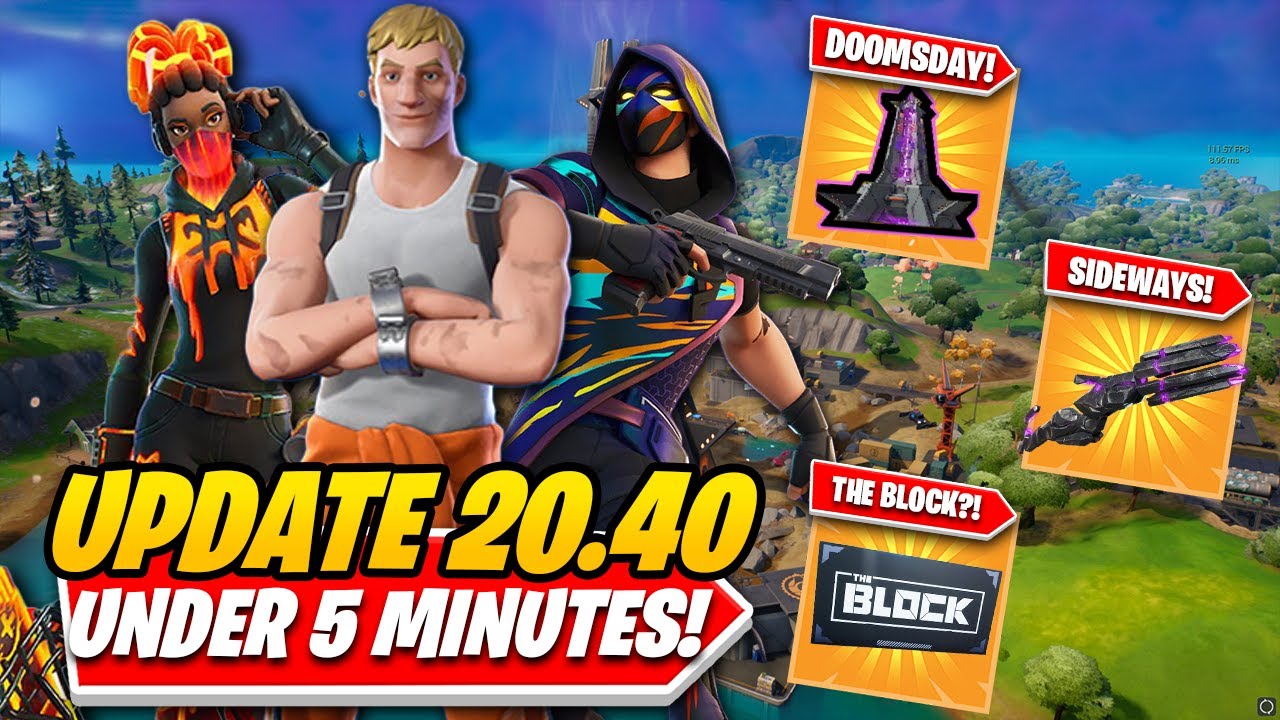 FORTNITE UPDATE 20.40: DOOMSDAY MACHINE, THE BLOCK RETURNS, THE FINAL SEASON 2 UPDATE & MORE!