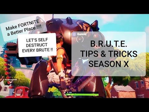 Fortnite B.R.U.T.E. Tips and Tricks , How to use and defeat the BRUTE.