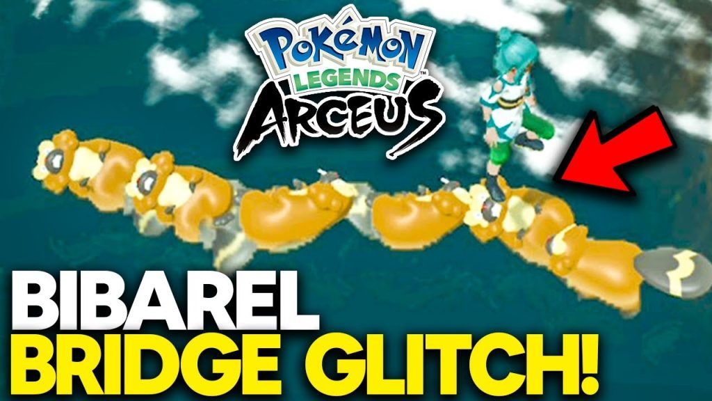 GAMEFREAK ADDED THIS FUNNY Bibarel Glitch! Cross Water WITHOUT Basculegion in Pokemon Legends Arceus