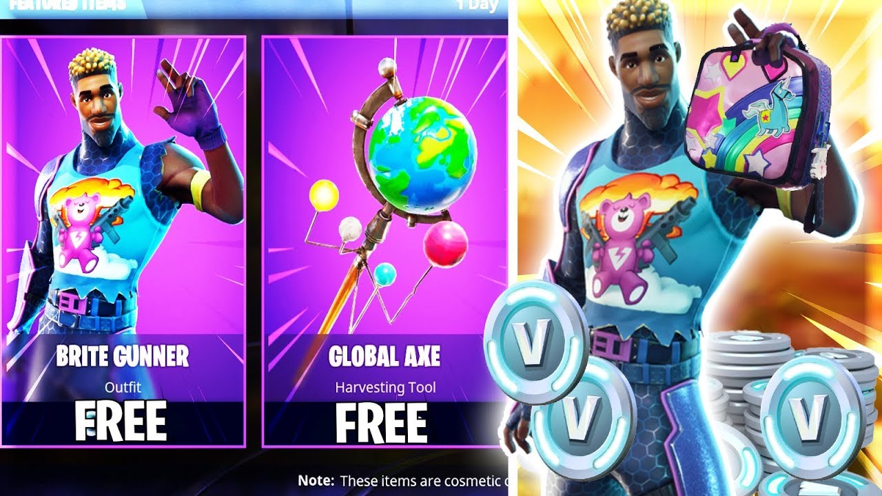 HOW TO EARN "NEW FREE BRITE GUNNER SKIN + VBUCKS | Fortnite Battle Royale NEW SKINS