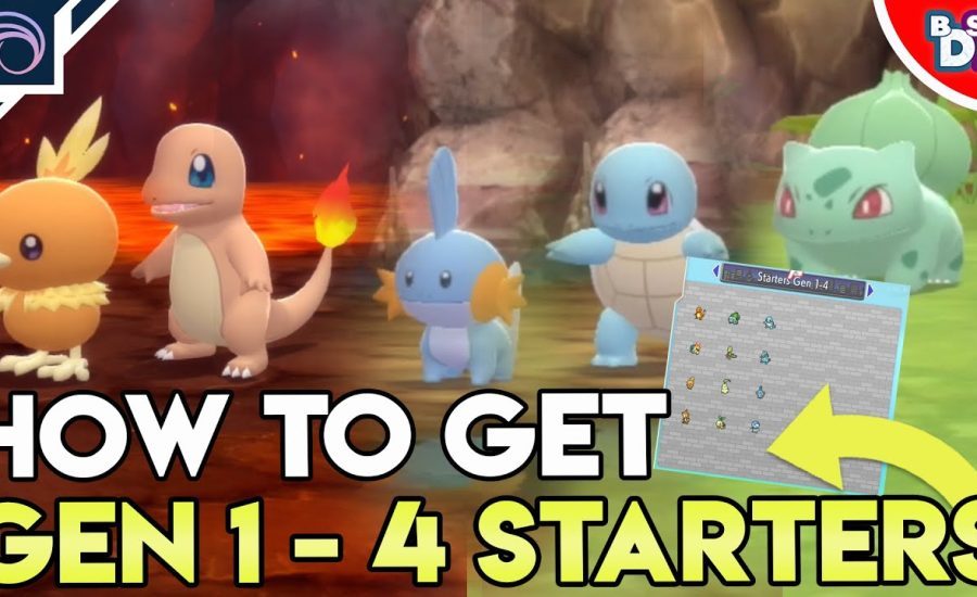 HOW TO GET ALL STARTER POKEMON in Pokemon Brilliant Diamond Shining Pearl BDSP