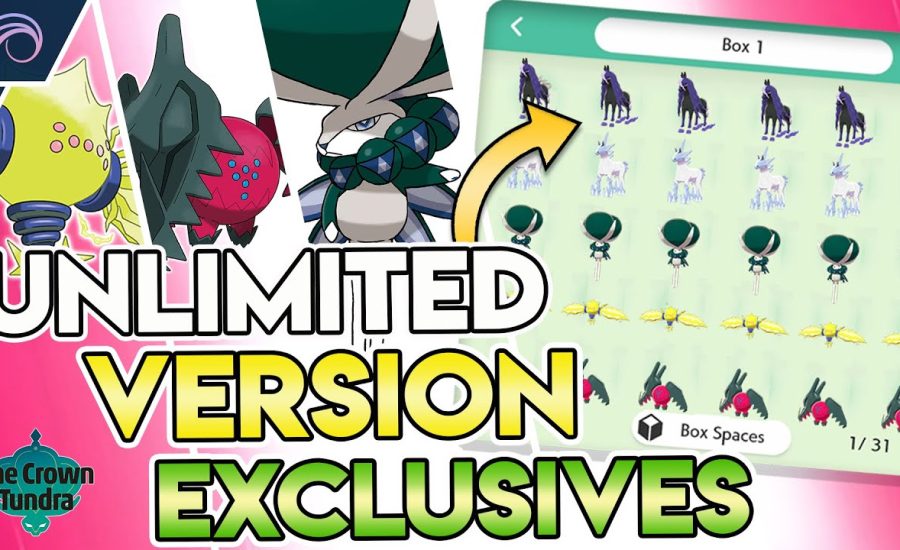 HOW TO GET UNLIMITED VERSION EXCLUSIVES IN ONE GAME | Pokemon Crown Tundra Sword and Shield DLC