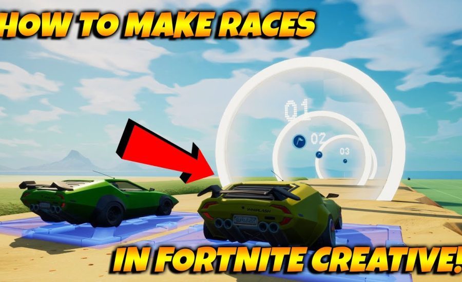 HOW To Make Races With The NEW Cars In Fortnite Creative!