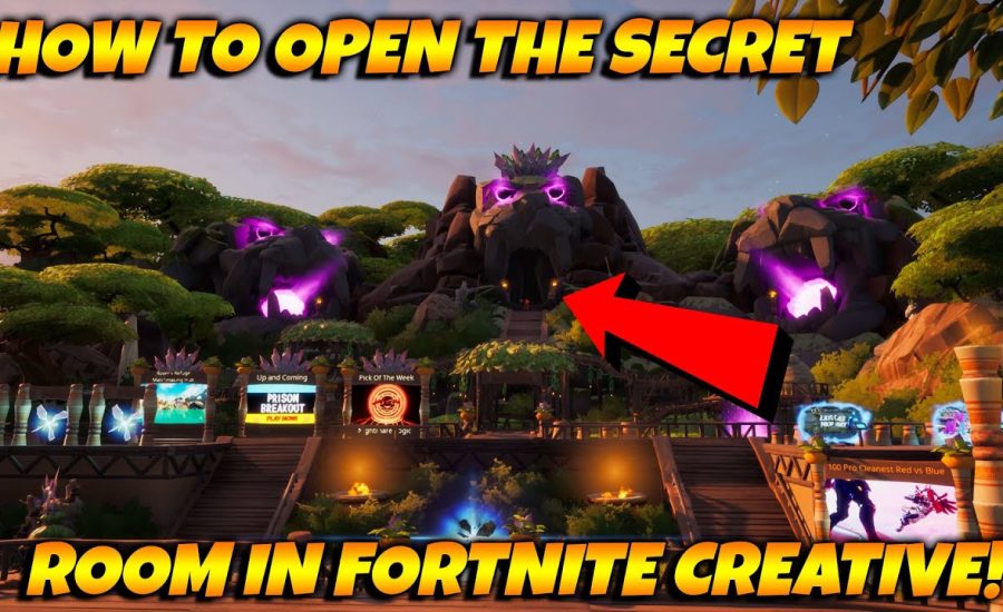HOW To Open The SECRET Room In The NEW Fortnite Creative Hub!