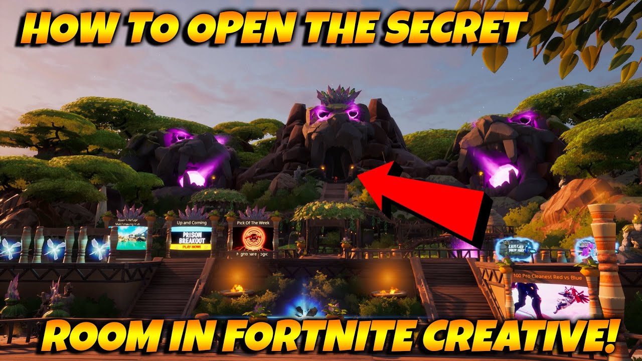 HOW To Open The SECRET Room In The NEW Fortnite Creative Hub!