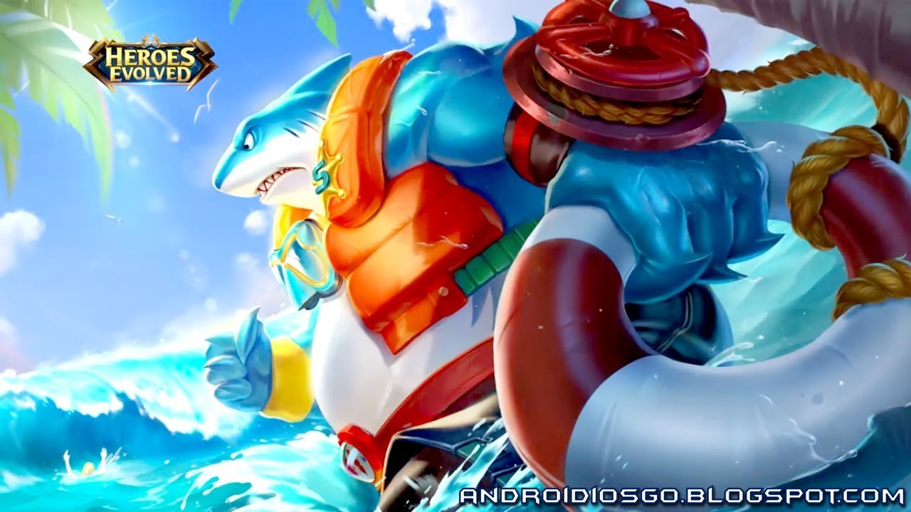 Heroes Evolved: New Skin - Shark Wave Grom Gameplay Android/iOS