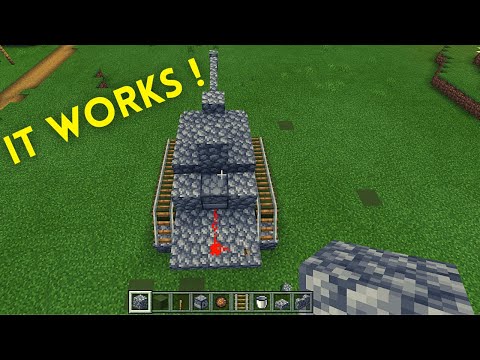 How To Build Working Tank in Minecraft