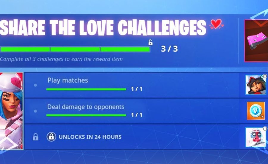 How To Unlock New Fortnite FREE VALENTINES REWARDS! (Fortnite Share The Love Rewards)