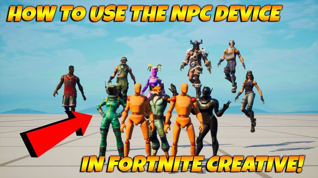 How To Use The Character Device In Fortnite Creative! HOW TO USE NPC'S IN Fortnite!