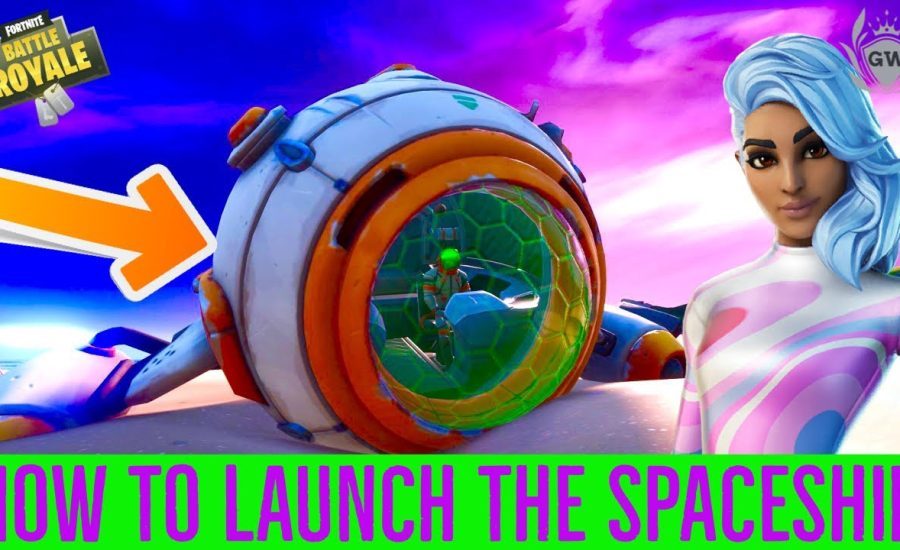 How to Launch Spaceship in Fortnite! Find and Install Missing Parts! Siona Spaceship Challenges!