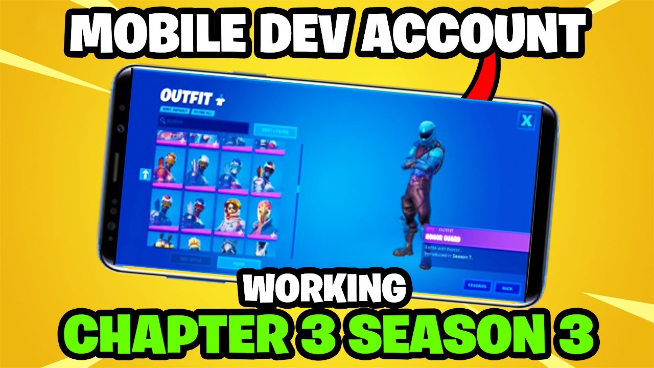 How to get *MOBILE HYBRID SERVER* (DEV ACCOUNT) on Fortnite Season 3! (WORKING)