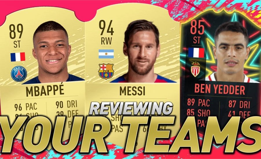 I RATE YOUR TEAMS! INSANE SQUADS! #FIFA20 ULTIMATE TEAM