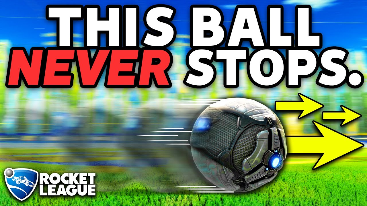 I gave the Rocket League ball ZERO FRICTION... here's what happened