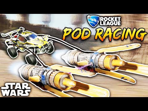 I turned Rocket League cars into Star Wars POD RACERS