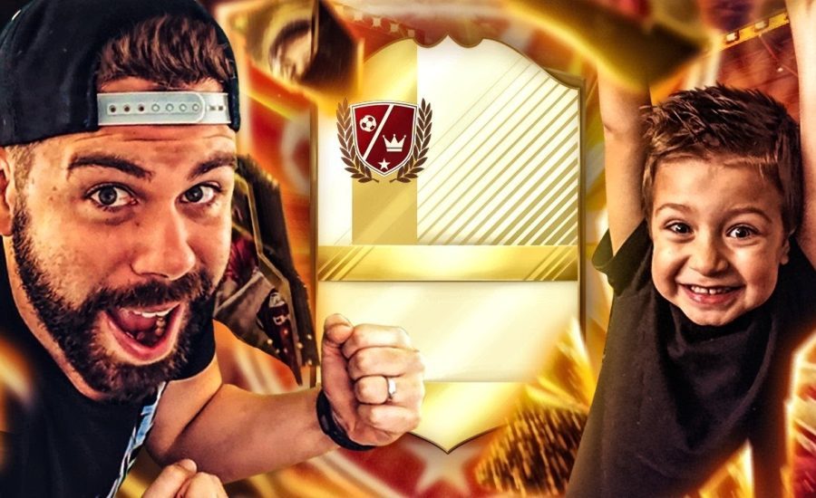 INSANE PACK OPENING WITH MY SON!!! WE PACK A LEGEND!!!! FIFA 17 Ultimate Team Pack Opening