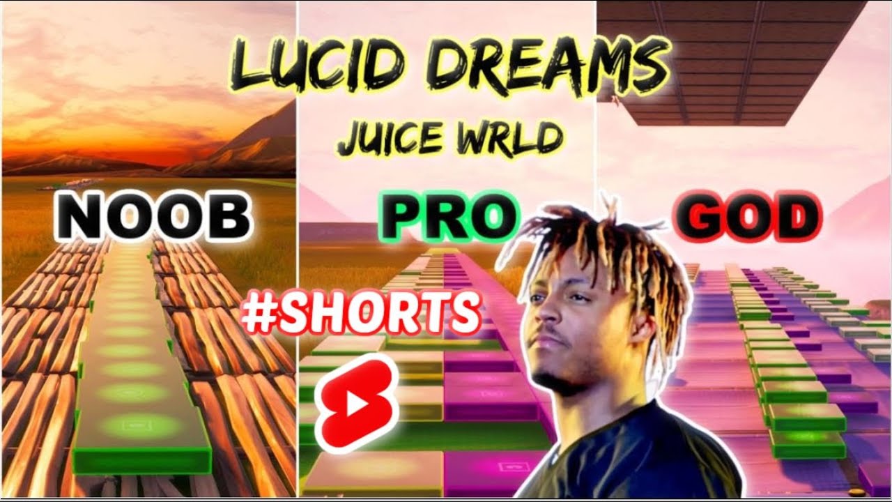 Juice WRLD - Lucid Dreams - Noob vs Pro - God (Fortnite Music Blocks) #shorts