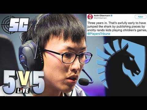 Keith Olbermann Doesn't Like Doublelift's Article | 5v5 Live Highlight  | LoL esports