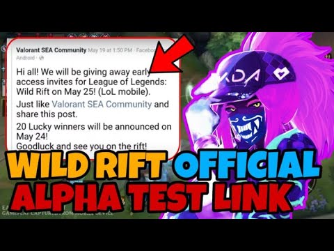 LOL MOBILE WILD RIFT | OFFICIAL ALPHA TEST LINK | FAKE OR REAL ?! ~ League of legends Wild Rift