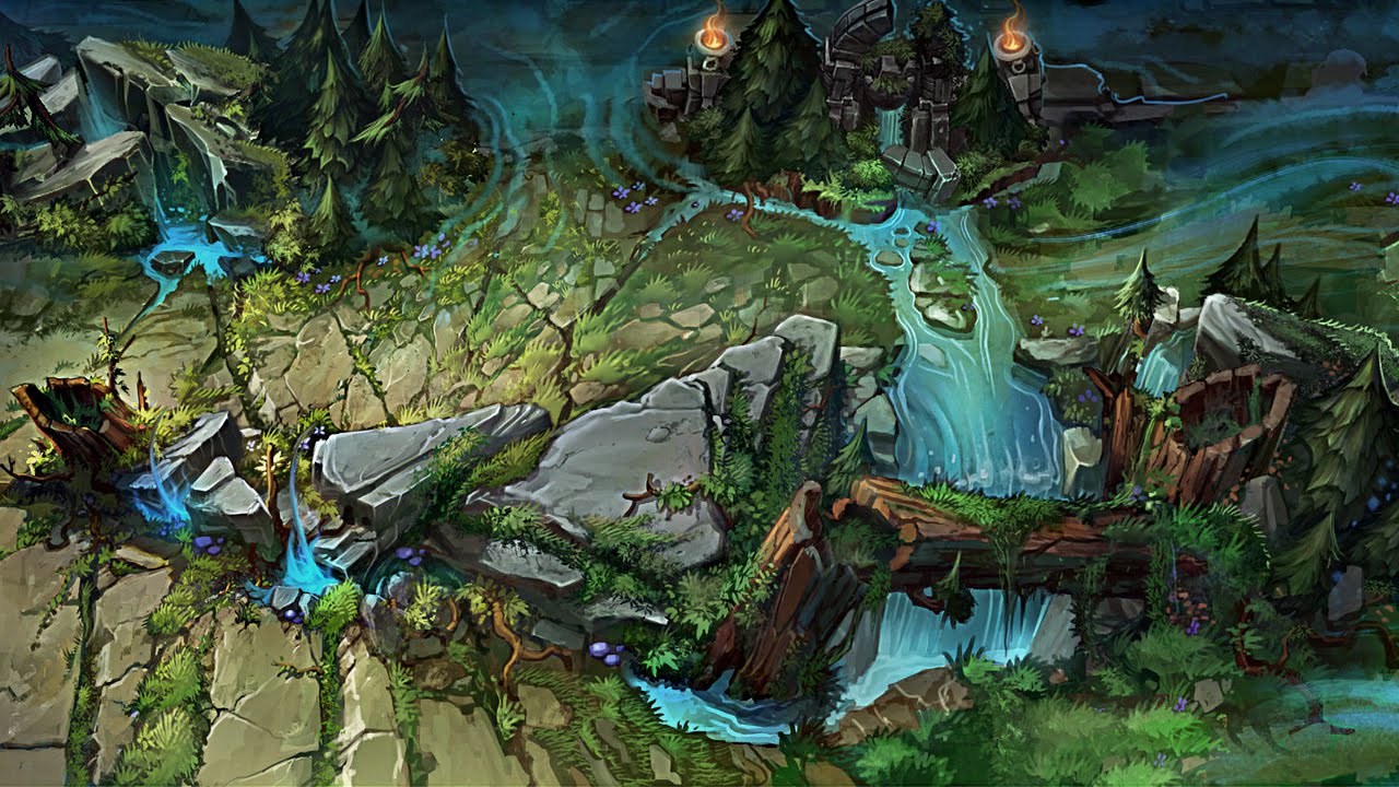 League Of Legends | Summoner Rift | Skin map | Sharp map