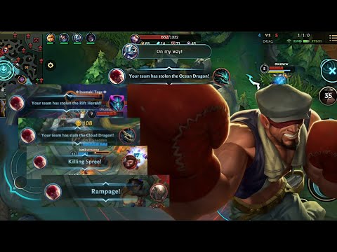 Lee sin Wild Rift League of Legends" GAMEPLAY "