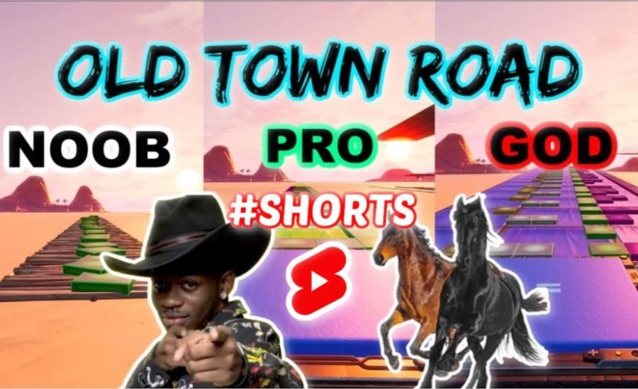 Lil Nas X - Old Town Road - Noob vs Pro vs God (Fortnite Music Blocks) #shorts