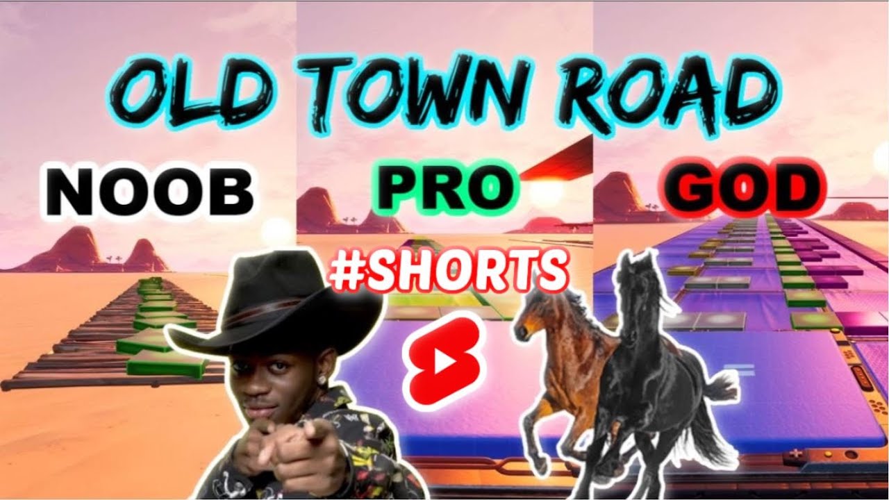 Lil Nas X - Old Town Road - Noob vs Pro vs God (Fortnite Music Blocks) #shorts