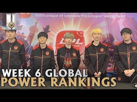 LoL Week 6 Global Power Rankings | 2019 Spring Split