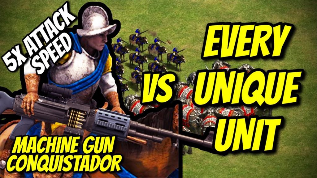 MACHINE GUN CONQUISTADOR vs EVERY UNIQUE UNIT | AoE II: Definitive Edition