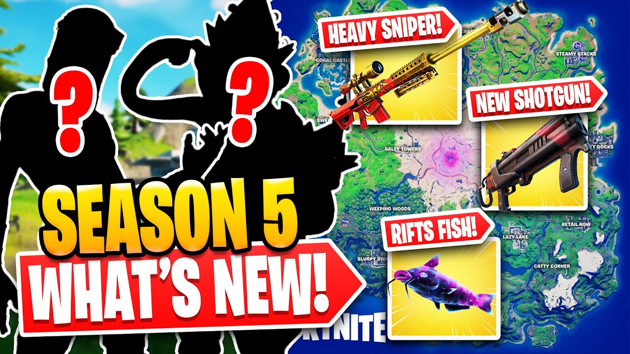 MASSIVE UPDATE: ALL New Fortnite Season 5 Map Changes, Weapons, Leaks & More!
