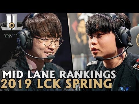 Mid Lane Player Rankings For 2019 LCK Spring | Lol esports